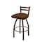Holland Bar Stool Co 30" Low Back Swivel Bar Stool, Bronze Finish, Canter Thatch Seat 41130BZ001 - alternate 1